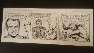 Larry Lieber,  Stan Lee Spider - Man Daily Comic Strip Art