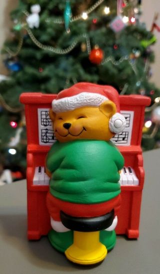 Avon Play It Again Mr.  Keys Musical 1992 Christmas Tree Light Plug In 21 Tunes