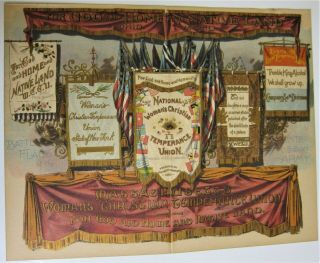 Wctu Woman’s Christian Temperance Union " Battle Flags Of The White Ribbon Army "