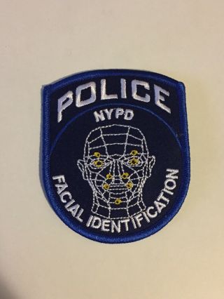 Nypd York City Police Department Facial Identification Patch.