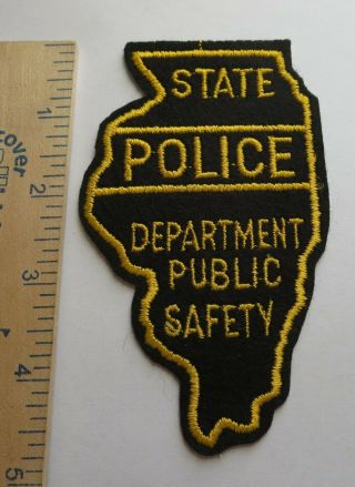 Illinois State Police Department Of Public Safety Patch Vintage