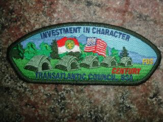 Transatlantic Council F.  O.  S Investment In Character (century)