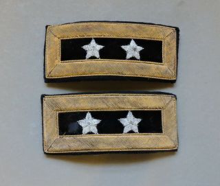 Us Army 2 Star Major General Shoulder Boards Bullion Epaulets Civil War Style