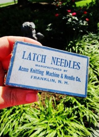 1944 - 1963 Acme Knitting Machine & Needle Co,  Franklin,  Nh: Vintage Long Butts