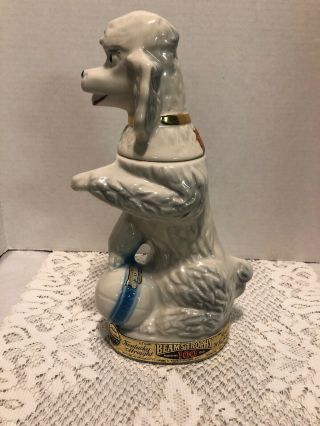 Jim Beam Decanter 1970 Penny the Poodle and Ball BOTTLE IS EMPTY 2