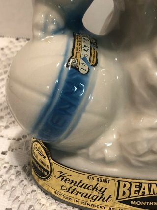 Jim Beam Decanter 1970 Penny the Poodle and Ball BOTTLE IS EMPTY 3