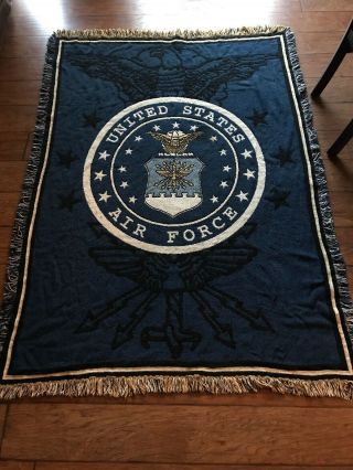 Large United States Air Force Blanket/throw 70/50 Inch
