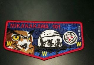 2015 OA Mikanakawa Lodge 101 Patch Flap Boy Scouts 2
