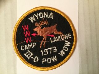 Oa 1973 Area 3 - D Or Iii - D Pow Wow Conclave Patch Camp Lavigne Wyona Lodge Host