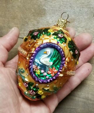 Christopher Radko 2000 " Fabulous Faberge " Egg Ornament Made In Poland