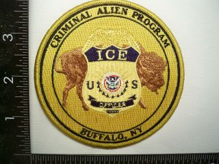 Federal Border Protection Ice Cap Patch Buffalo,  Ny Criminal Alien Dep Unit Gman