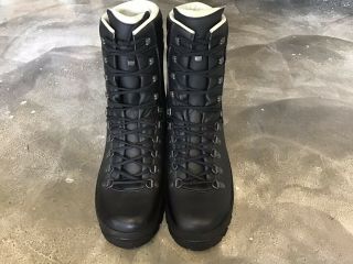 Vintage LOWA Classic 9” COMBAT BOOTS,  BLACK,  Size 14,  German Made 2