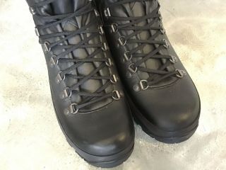 Vintage LOWA Classic 9” COMBAT BOOTS,  BLACK,  Size 14,  German Made 3