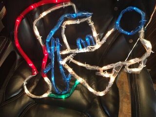1998 Mr Christmas Goofy Rope Light Sculpture Disney Rare