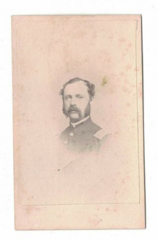 Vtg Civil War Cdv Of Unidentified Soldier Probably 34th Mass Infantry Worcester