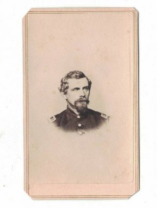 Vintage Civil War CDV Quartermaster Charles H Howland 34th Mass Infantry 62 ' - 65 2