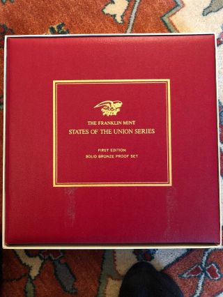The Franklin States Of The Union 1st Ed Solid Bronze Proof Set