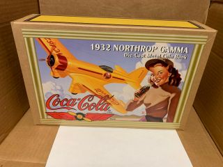 Coca Cola Collectible 1932 Northrop Ertl Die - Cast Metal Airplane Coin Bank