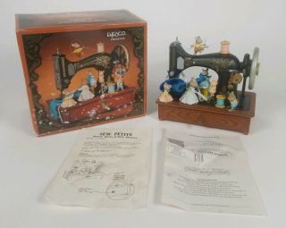 Vintage Enesco " Sew Petite " Deluxe Multi - Action Musical Sewing Machine