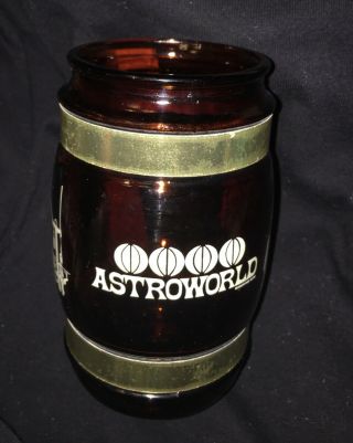 Vintage Astroworld Alpine Ride Amber Siesta Ware Stein Houston Souvenir