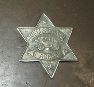 Vintage Wells Fargo Agent 6 - Point Star Badge