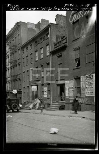 1928 8 Pitt & Grand St Manhattan Nyc York City Old Photo Negative 326b