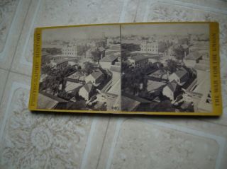 1880? Stereoview,  Civil War,  War For The Union,  View Of Charleston,  Sc