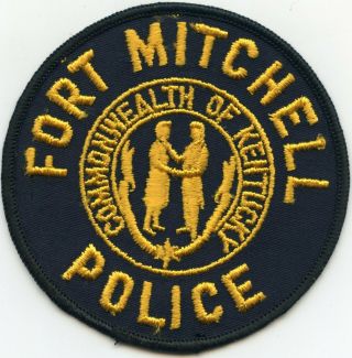 Old Vintage Fort Mitchell Kentucky Ky Police Patch
