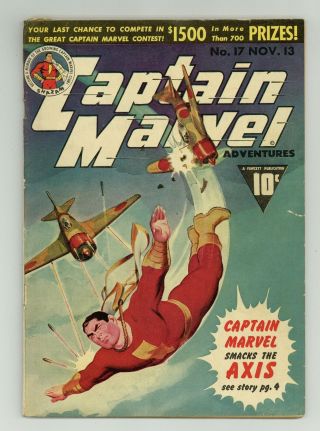 Captain Marvel Adventures 17 Fr/gd 1.  5 1942
