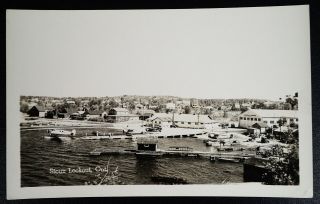 View Of Sioux Lookout Canadian Airways Float Planes Ontario Real Photo Postcard