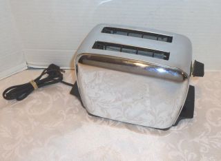 Vintage Art Deco Fostorio Chrome Automatic Pop Up Toaster Model 34124
