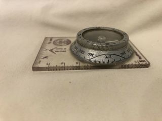 Vintage - Official Boy Scout Silva System Compass - Made in Sweden 3