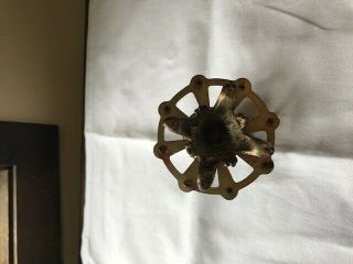 Antique Vintage Sewing Pin Cushion And Thread Spool Holder 3