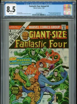 1975 Giant - Size Fantastic Four 4 1st Appearance Madrox Multiple Man Cgc 8.  5 Bx6