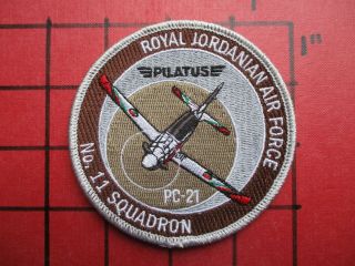 Air Force Squadron Patch Royal Jordanian 11 Sqn Pilatus Pc - 21 Trainer