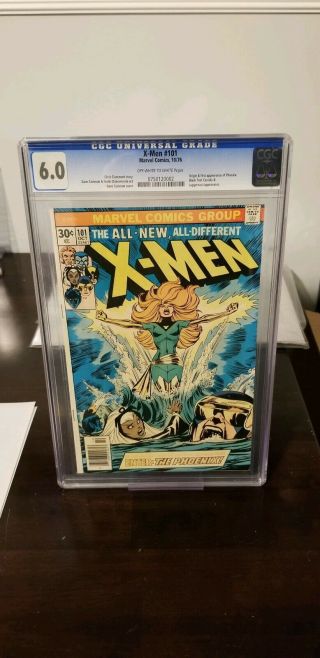 The X - Men 101 (oct 1976,  Marvel) Cgc 6.  0 1st App Of Jean Grey As Phoenix.