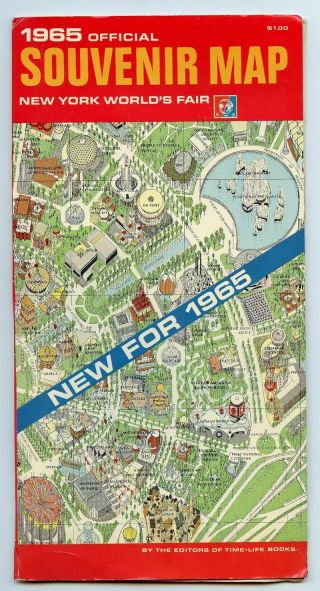 1966 Official Souvenir Map York World 