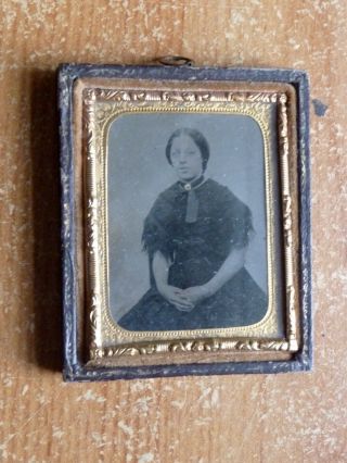 Victorian Ambrotype Photograph Of A Lady.