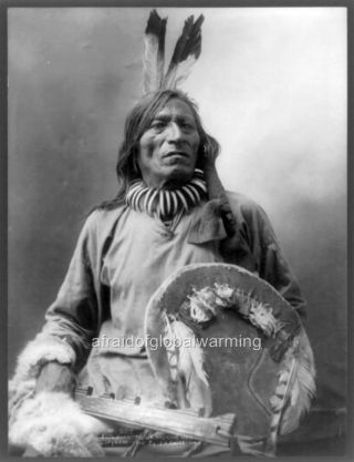 Photo 1899 Indian Medicine Man " Fool Bull " Lakota Sioux