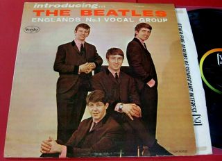 Beatles " Introducing The Beatles " 1964,  Version 2 With 45 Rpm Labels Vg,  /nm -