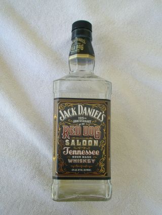 Jack Daniels 125th Anniversary Of The Red Dog Saloon Empty 750ml Bottle