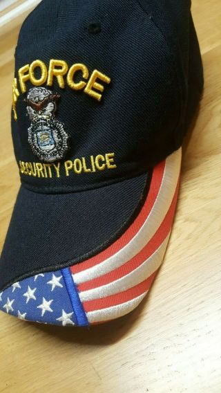 Beautifully Embroidered Vintage Air Force Security Police Hat Military Licensed 2