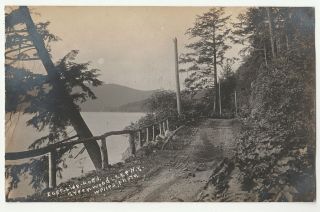 East Side Road,  Greenwood Lake Ny,  F.  J.  Welles Real Photo Postcard