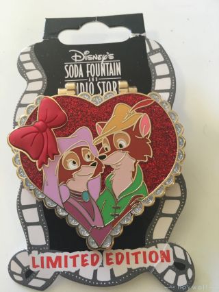 Dsf Disney Maid Marian & Robin Hood Valentine Box Of Chocolates Heart Le 300 Pin
