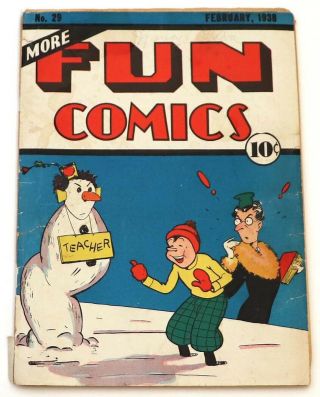 More Fun Comics 29 (complete But Missing Bk Cvr,  Dr.  Occult,  More,  Dc 1938)
