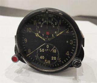 Achs - 1 Soviet Aircraft Military Clock Ussr Mig Army Chronograph W/bracket