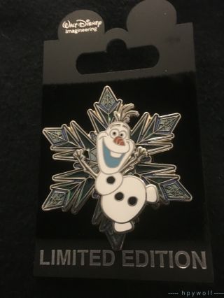 Wdi Disney Olaf The Snowman Snowflake Frozen Character Snowflakes Le 300 Pin