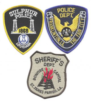 3 Louisiana - 2 Police & One Sheriff Dept