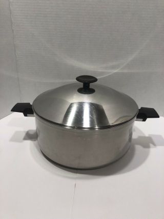 Vintage Townhouse By West Bend - Stainless Steel 5qt Stock Pot Dutch Oven