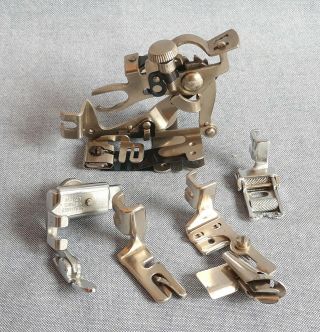 Set 5 Sewing Machine Attachments For Singer 221 Featherweight 201 - 2 15 - 91 66 99